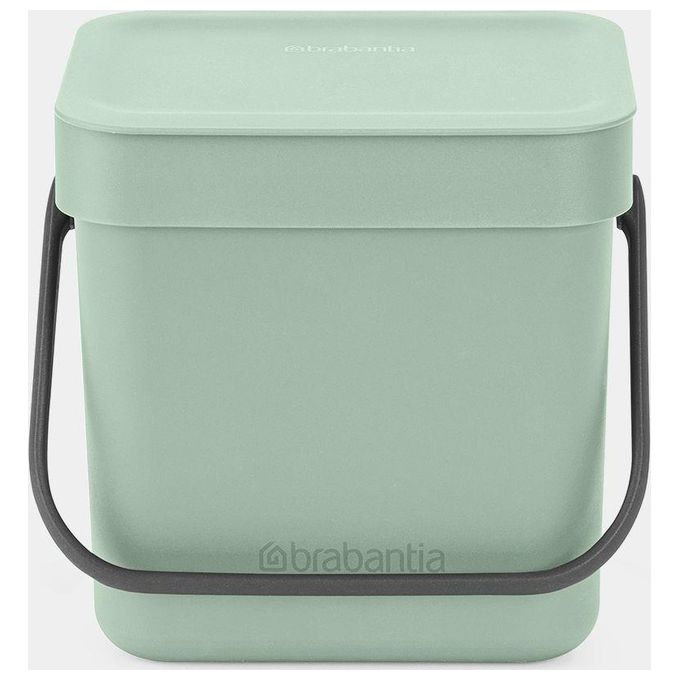 Brabantia Sort e Go Contenitore per Rifiuti Verde Giada 3 Litri