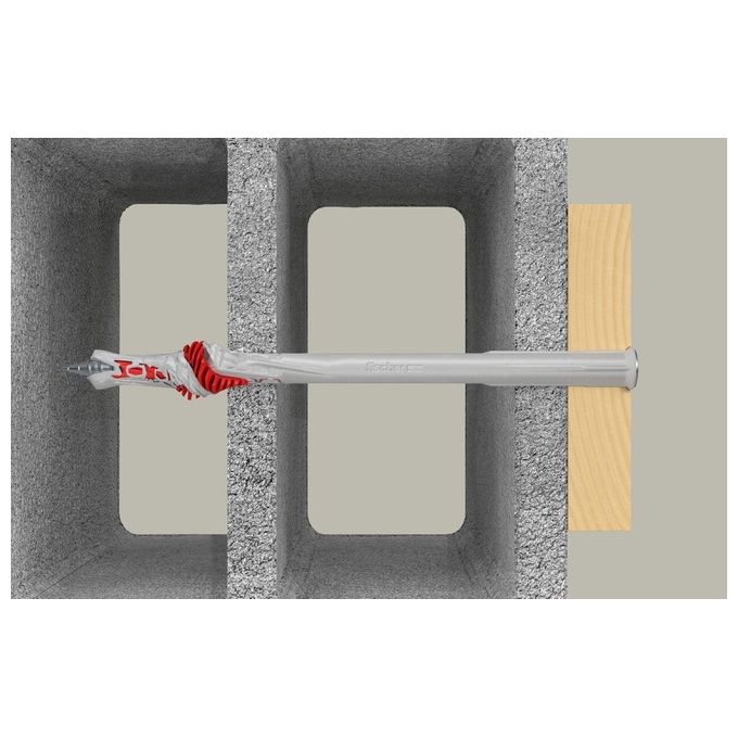 Fischer DuoXpand 10x180 T con Vite a Testa Svasata Piana in Acciaio Zincato 50 Pezzi