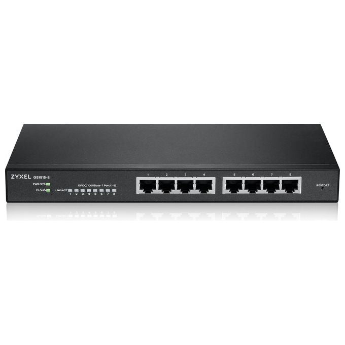 Zyxel GS1915-8 Switch Gestito L2 Gigabit Ethernet 10-100-1000 Nero