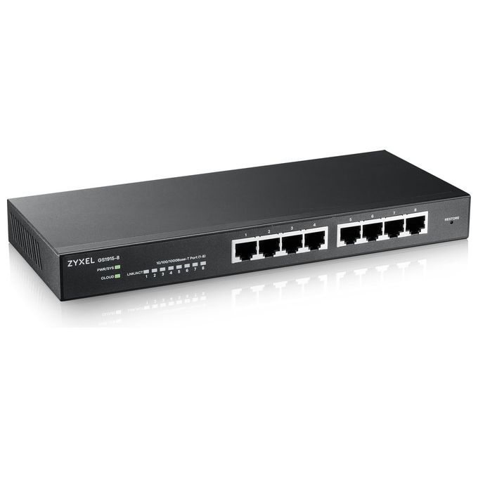 Zyxel GS1915-8 Switch Gestito L2 Gigabit Ethernet 10-100-1000 Nero