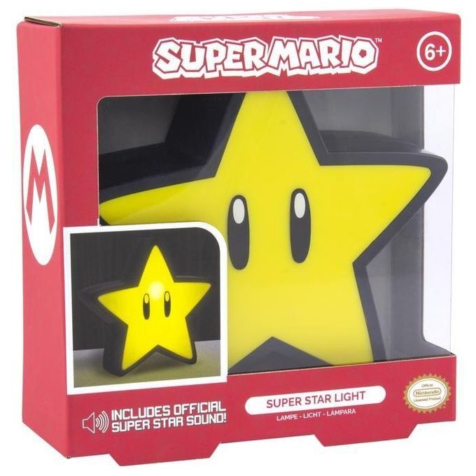 Paladone Nintendo Super Mario Super Star Light With Projection Lampada