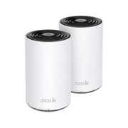 TP Link Deco XE75(2-pack) Mesh Router AXE5400 Wi-Fi 6E Tri-Band Sistema Mesh per Tutta la Casa Porta Gigabit 6 GHz AI-Driven Mesh HomeShield MU-MIMO 2 Pezzi con Copertura Fino a 500㎡