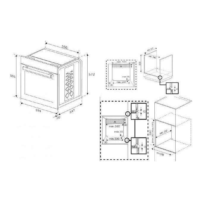 BEKO BBIE13301XFP Beyond b300 Forno da incasso elettrico multifunzione 66 L Classe a pirolitico 9 funzioni Acciaio inox