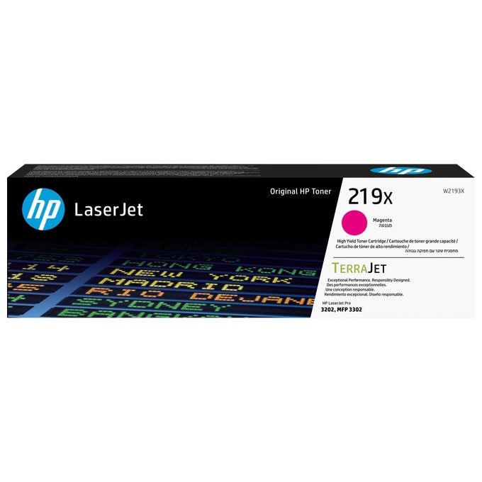 HP Toner Originale ad Alta Capacita' LaserJet 219X Magenta
