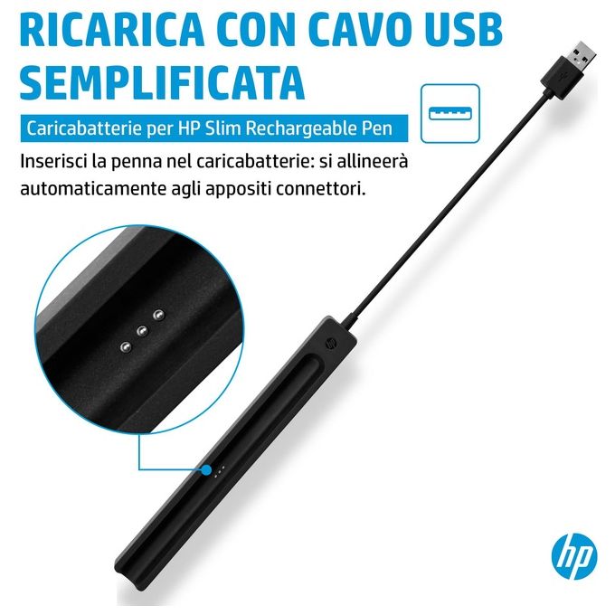 [ComeNuovo] HP Caricabatterie Penna Ricaricabile Slim