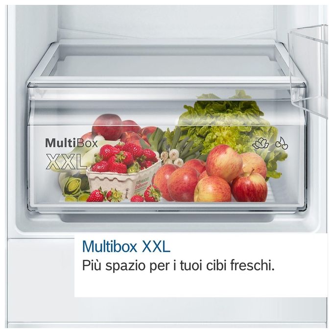 Bosch KIR31VFE0 Serie 4 Frigorifero Monoporta Capacita' 165 Litri Classe Energetica E Ventilato MultiBox XXL FreshSense 102.5 cm Bianco
