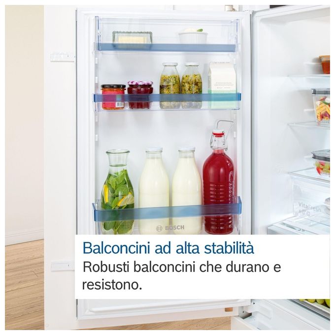 Bosch KIR31VFE0 Serie 4 Frigorifero Monoporta Capacita' 165 Litri Classe Energetica E Ventilato MultiBox XXL FreshSense 102.5 cm Bianco