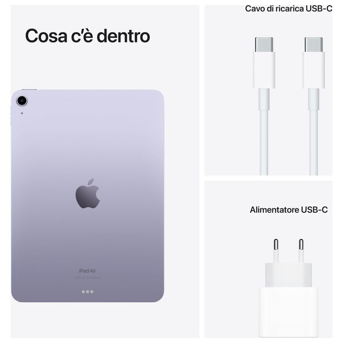 Apple iPad Air 64Gb 10.9'' Wi-Fi 5ª Generazione Viola