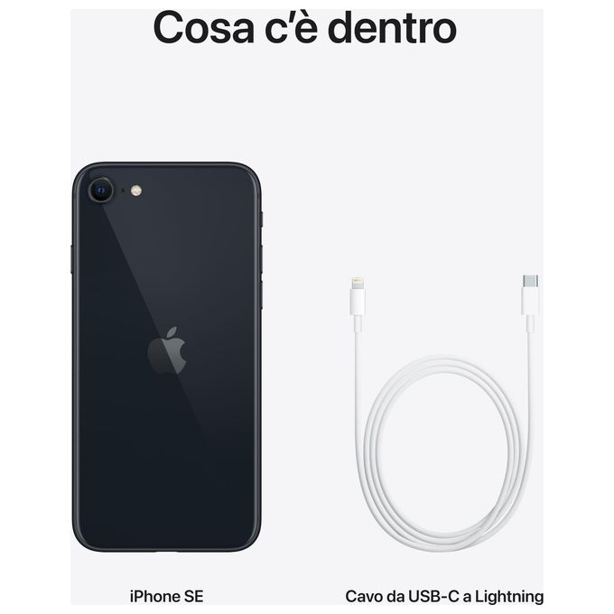 Apple iPhone SE 128Gb 4.7'' Mezzanotte Italia