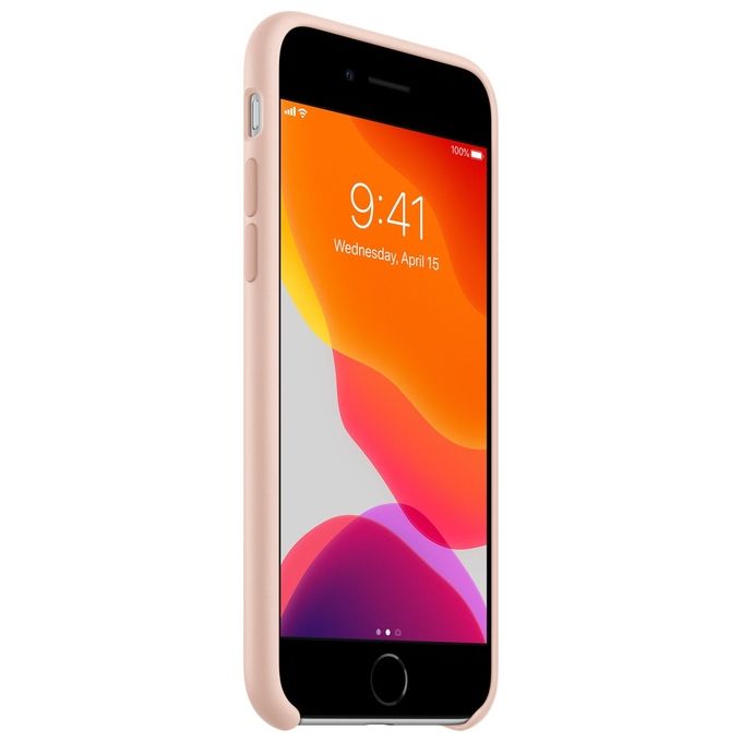 Apple Custodia in Silicone per iPhone SE Rosa Creta