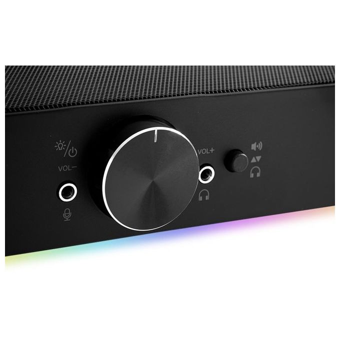 Itek S100 Gaming Soundbar RGB Bluetooth Jack 2x3.5mm Uscita Microfono e Cuffie