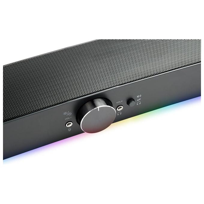 Itek S100 Gaming Soundbar RGB Bluetooth Jack 2x3.5mm Uscita Microfono e Cuffie