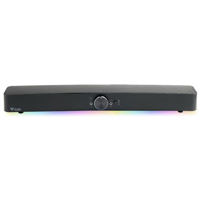 Itek S100 Gaming Soundbar RGB Bluetooth Jack 2x3.5mm Uscita Microfono e Cuffie