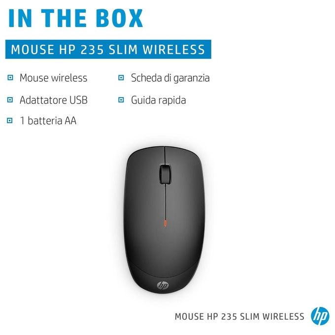 HP 235 Slim Wireless Mouse Kenting Plus
