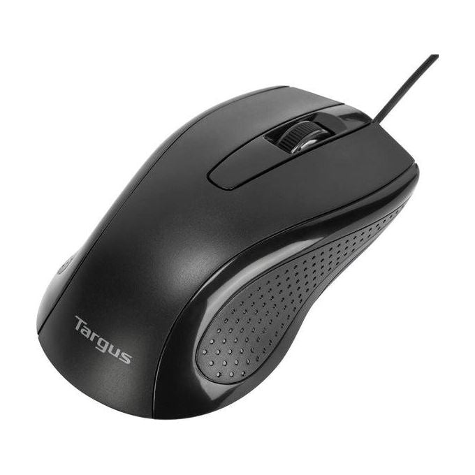 Targus Full-Size Mouse Antimicrobico Ottica Cablato USB Nero