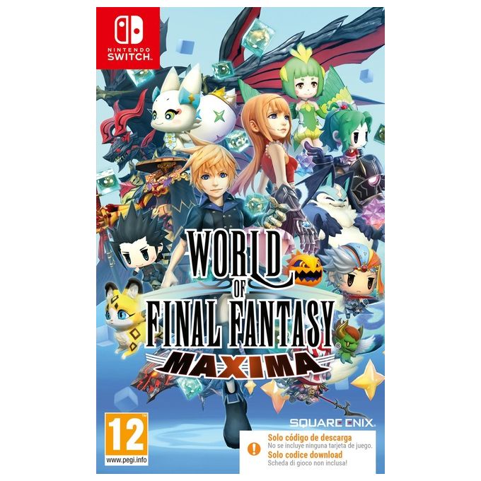 Square Enix Videogioco World of Final Fantasy Maxima Code in a Box per Nintendo Switch
