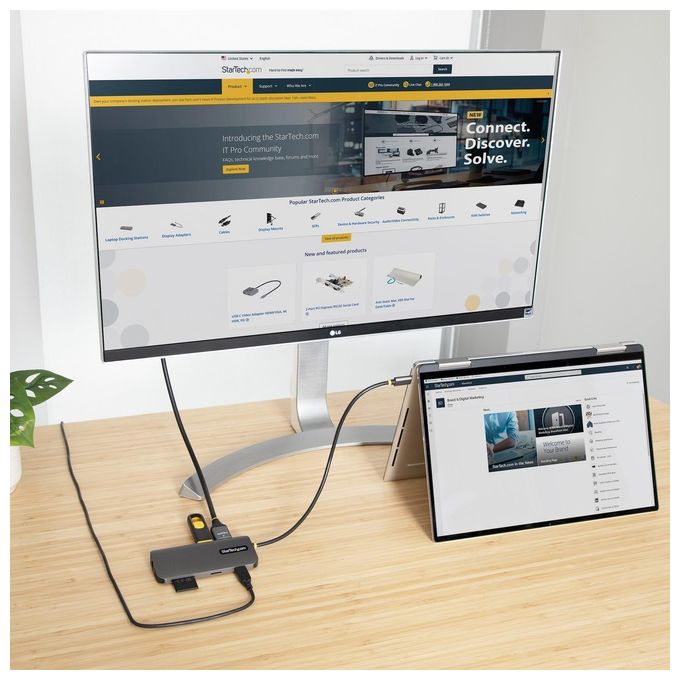 Startech.com Adattatore Multiporta Usb-C Hdmi 4k 60hz Hub Usb-A 5gbps a 3 Porte