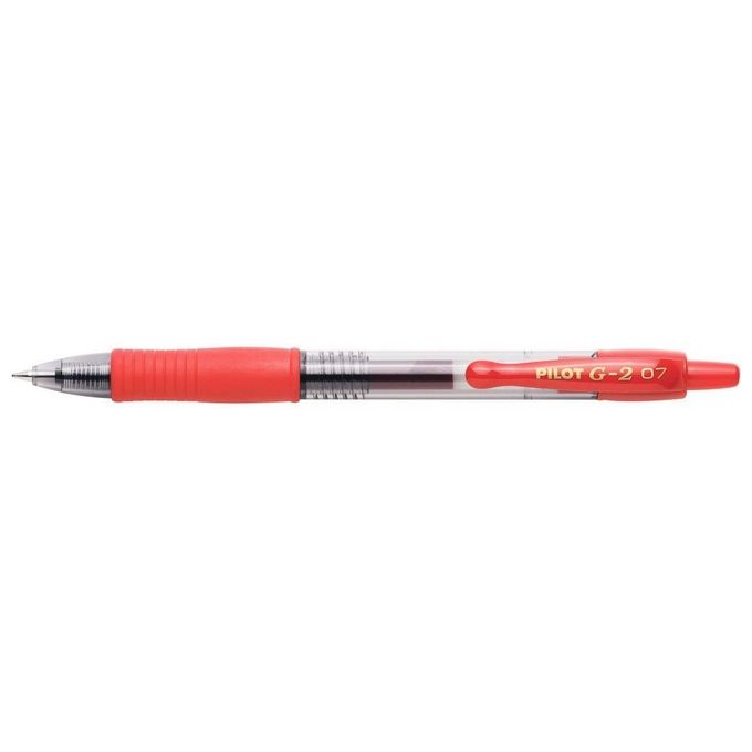 Pilot 001522 Penna a Sfera Gel a Scatto G-2 0.7mm Rosso