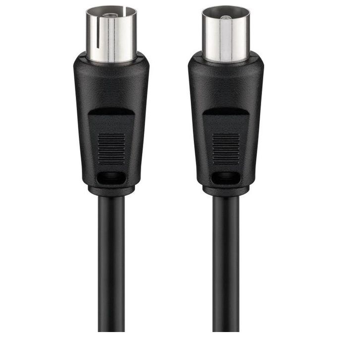 Ednet cavo antenna maschio-femmina mt 10 colore nero