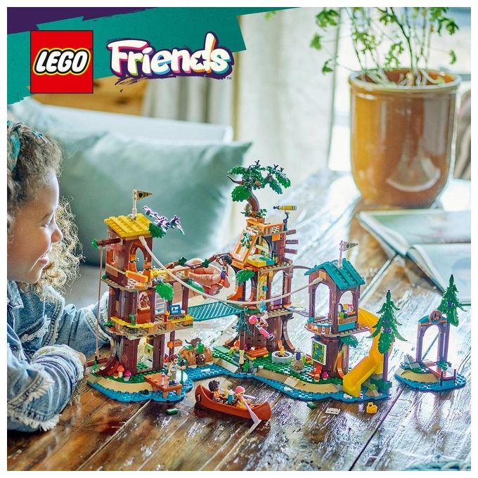 LEGO Friends La Casa sull'Albero al Campo Avventure Gioco Educativo per Bambine e Bambini da 8 Anni con Casa da Costruire 5 Mini Bamboline e 5 Animali Giocattolo Idea Regalo di Compleanno 42631