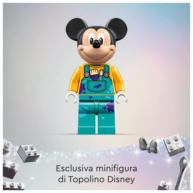 LEGO Disney 43221 100 Anni di Icone Disney, Set Arti e Mestieri con Personaggi, 72 Mosaici da Creare e Minifigure di Topolino