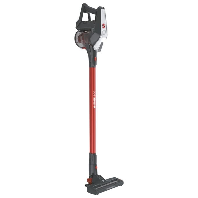 Hoover HF322AFP 011 Scopa Elettrica senza Filo senza Sacco Capacita' 0,7 Litri Autonomia 40 minuti Grigio-Rosso
