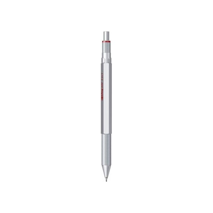Rotring 600 Multipen 3in1 Matita Punta Fine Penna a Sfera Argento