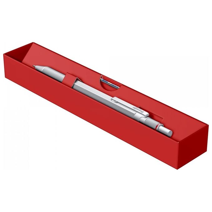 Rotring 600 Multipen 3in1 Matita Punta Fine Penna a Sfera Argento
