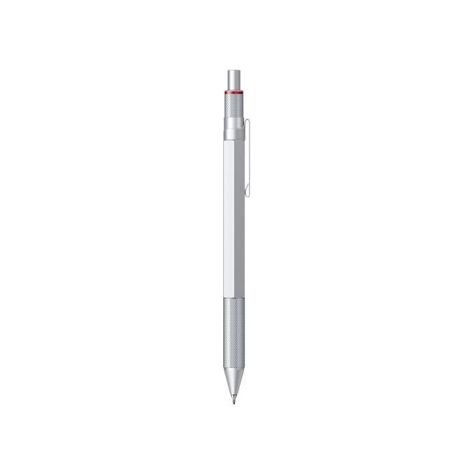 Rotring 600 Multipen 3in1 Matita Punta Fine Penna a Sfera Argento