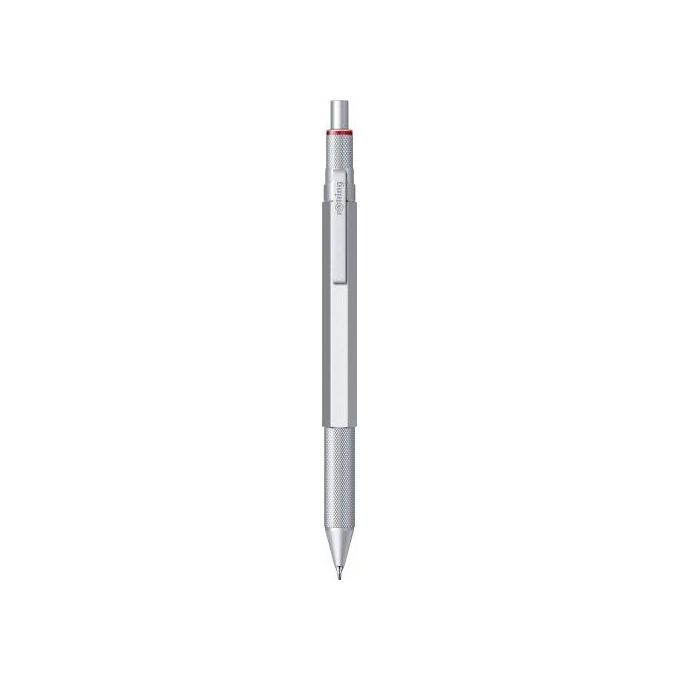 Rotring 600 Multipen 3in1 Matita Punta Fine Penna a Sfera Argento