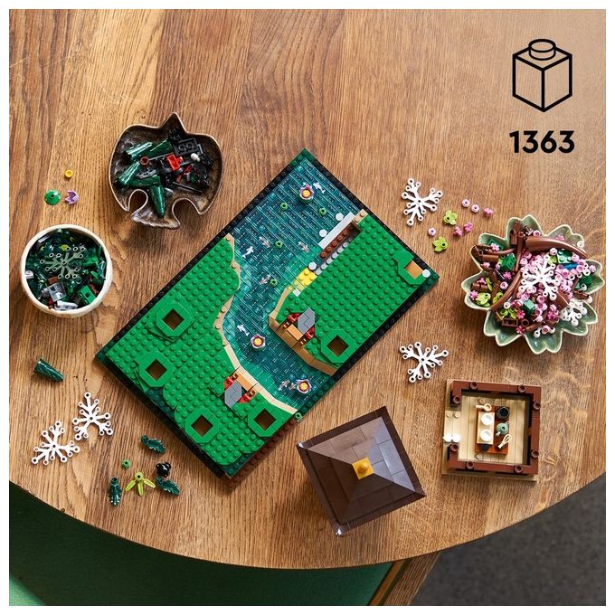 LEGO Icons 10315 Il Giardino Tranquillo, Kit Giardino Botanico Zen per Adulti con Fiori di Loto, Regalo per Donna e Uomo