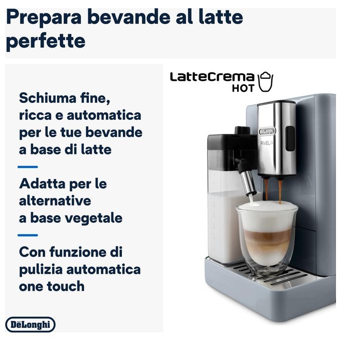 DeLonghi EXAM440.55.G Rivelia Macchina da Caffe' Automatica