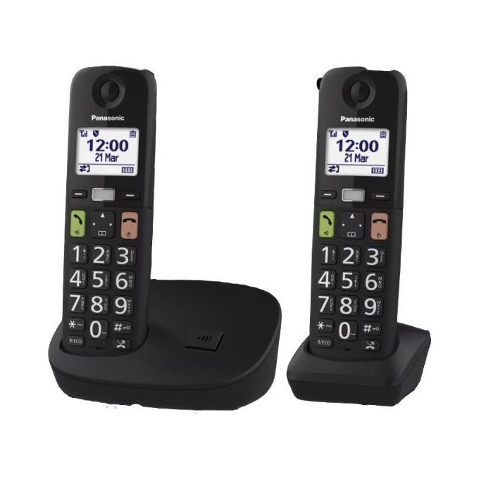 Panasonic Telefono Cordless Nero