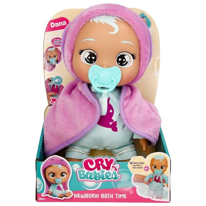 Imc Toys Bambola Cry Babies Dana Newborn Bath