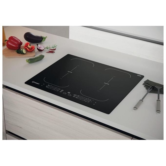 Indesit IB 88B60 NE Piano Cottura a Induzione 4 Zone 60 cm Nero