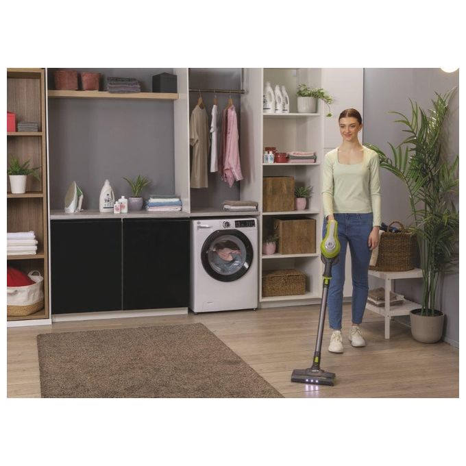Hoover HF1 HF110H 011 Scopa Elettrica Senza Sacchetto 0.9 Litri 170W Argento-Rosso