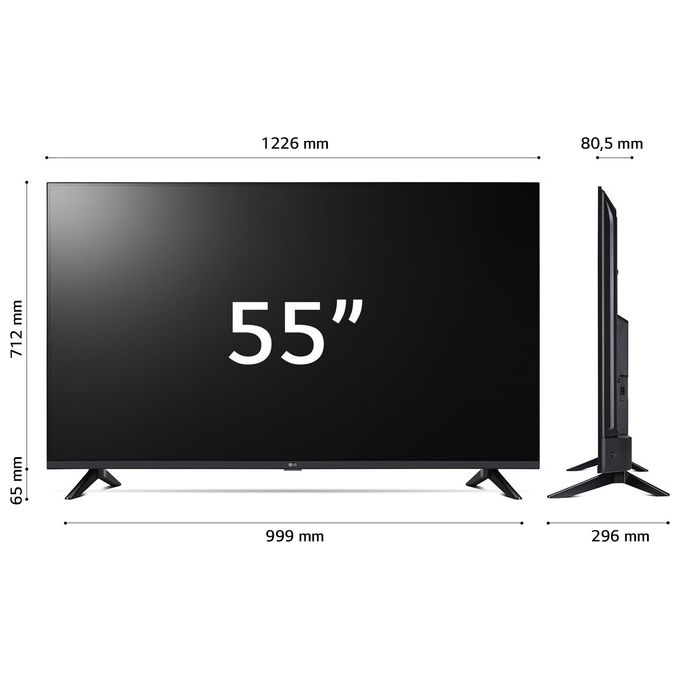 Lg 55UT73006LA.APIQ Smart TV 55 pollici 4K Ultra HD LED Web OS Classe G 3 HDMI Blu