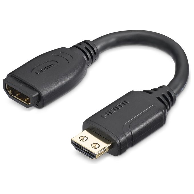 StarTech.com Cavo Hdmi 2.0 Prolunga Salvaporta da 15cm 4K 60Hz