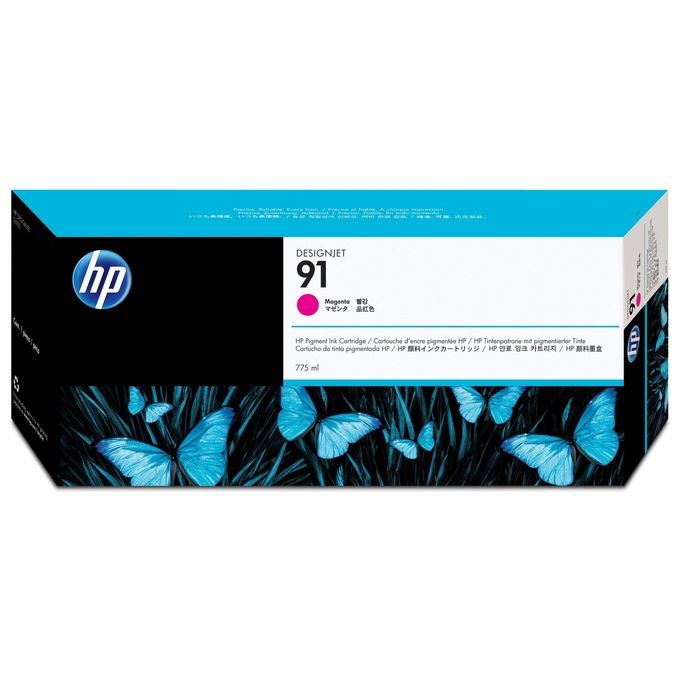 Hp cartuccia ink 91 magenta 775 ml vivera
