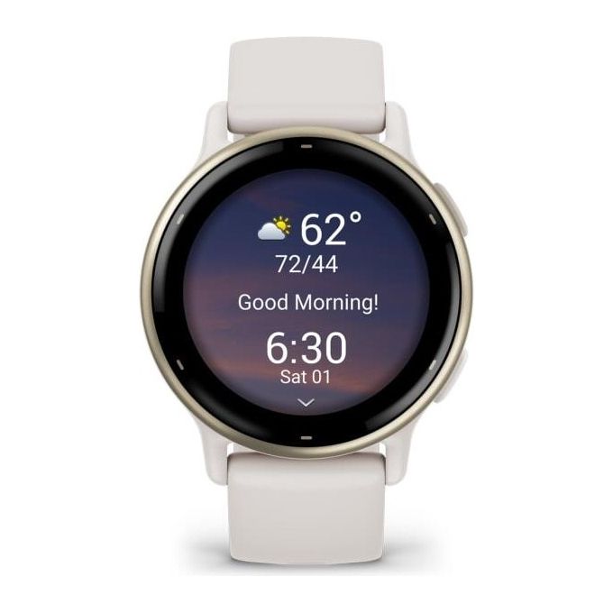 Garmin Vivoactive 5 1.2'' GPS Sport Salute Notifiche Cream gold and Ivory
