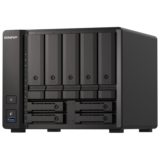 Qnap TS-H973AX-8G Server Nas e di Archiviazione Tower Collegamento Ethernet Lan Nero V1500b