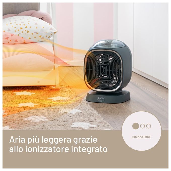 Imetec Silent Power Pure Termoventilatore Silenzioso Ion Technology 2100W