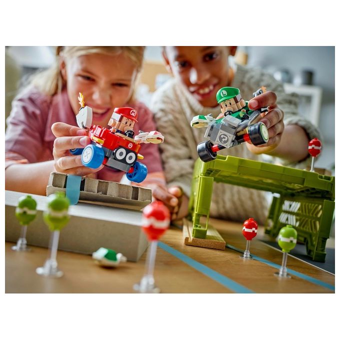 Lego Super Mario set costruzione Mario Kart Baby Mario vs Baby Luigi 321 pezzi 72034