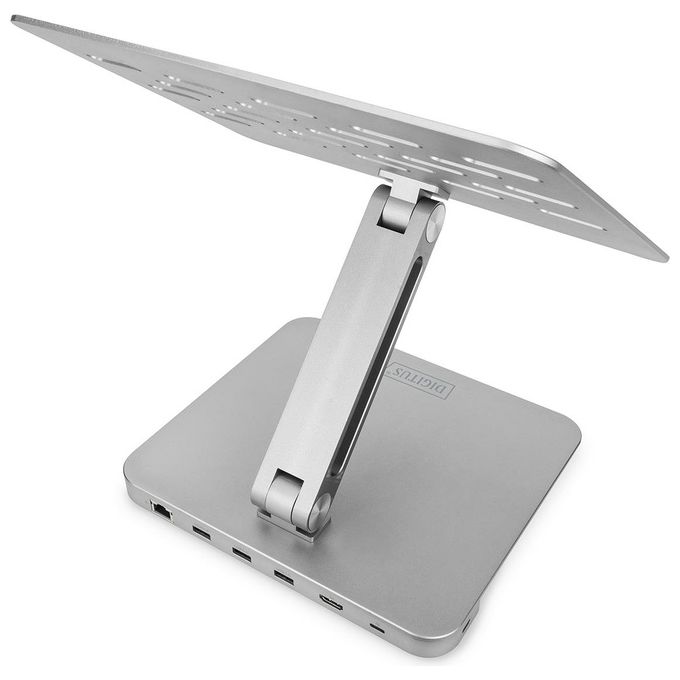Digitus Supporto Regolabile da Notebook-Tablet con 6 Porte Usb-C Hdmi Rete Usb