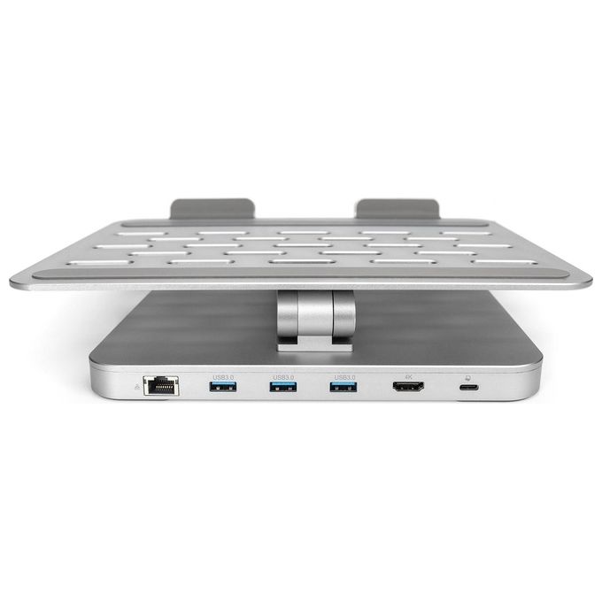 Digitus Supporto Regolabile da Notebook-Tablet con 6 Porte Usb-C Hdmi Rete Usb