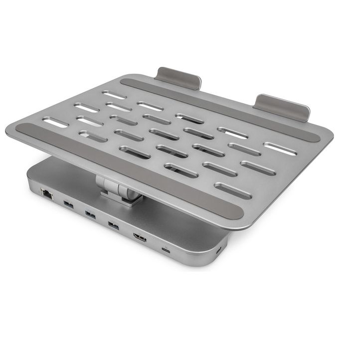 Digitus Supporto Regolabile da Notebook-Tablet con 6 Porte Usb-C Hdmi Rete Usb