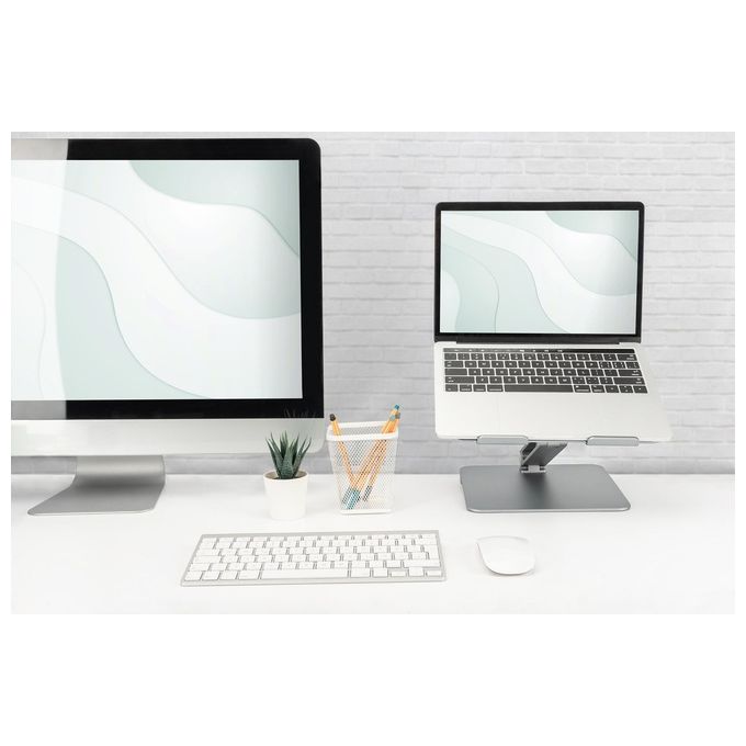 Digitus Supporto Regolabile da Notebook-Tablet con 6 Porte Usb-C Hdmi Rete Usb