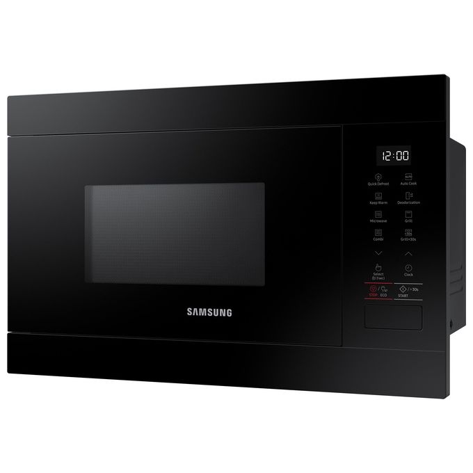Samsung MG22M8254AK – Forno a microonde combinato a incasso, 22 L, 1300 W, Classe A, Funzioni: microonde, grill, cottura combinata, 5 programmi automatici, display LED touch, funzione Keep Warm, blocco bambini, funzione Eco Mode, colore nero.