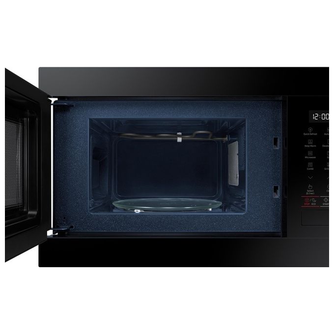 Samsung MG22M8254AK – Forno a microonde combinato a incasso, 22 L, 1300 W, Classe A, Funzioni: microonde, grill, cottura combinata, 5 programmi automatici, display LED touch, funzione Keep Warm, blocco bambini, funzione Eco Mode, colore nero.
