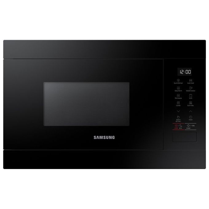 Samsung MG22M8254AK – Forno a microonde combinato a incasso, 22 L, 1300 W, Classe A, Funzioni: microonde, grill, cottura combinata, 5 programmi automatici, display LED touch, funzione Keep Warm, blocco bambini, funzione Eco Mode, colore nero.